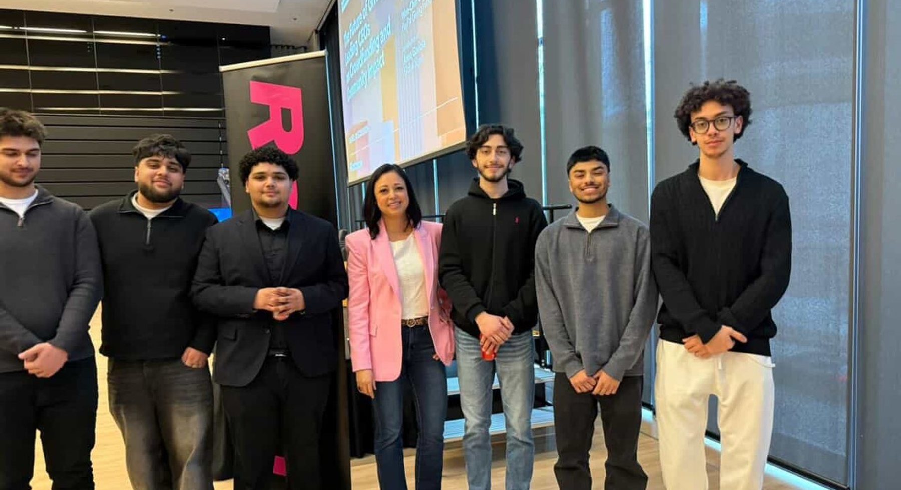 Making connections at a professional event